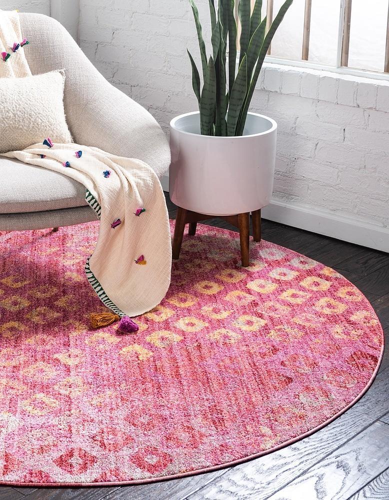 Devan - Rainbow Square-Pattern Rug